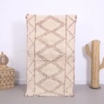 Small Handmade Beni Ourain Rug 2.9 x 5.3 ft, Moroccan Rug