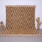 Handmade Brown Moroccan Beni Ourain Carpet 8.2 x 10.2 ft, 100% Wool, Moroccan rug