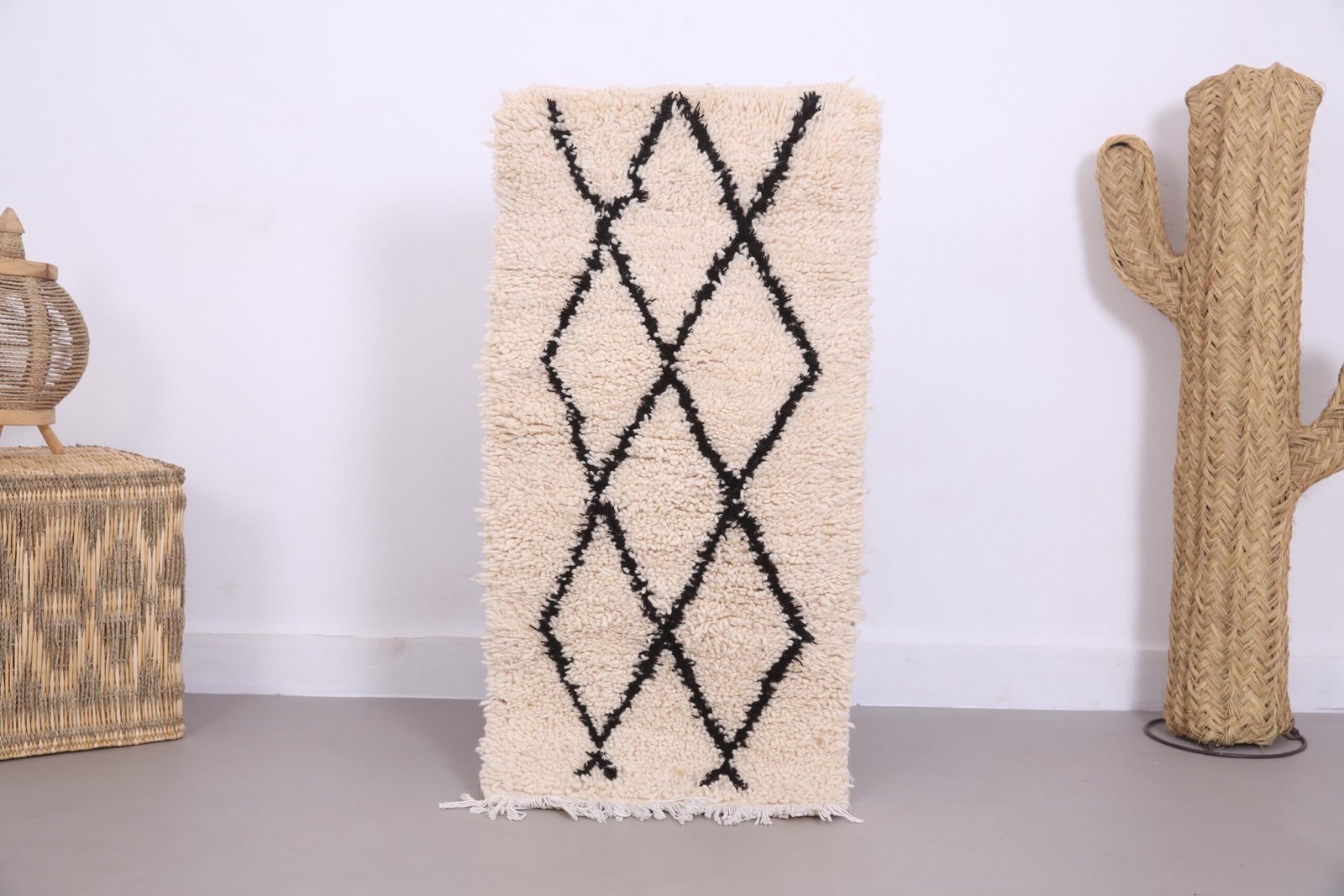 il_fullxfull.7143367048_trzk Handmade Brown Beni Ourain Rug: 1.7 x 3.4 ft, Moroccan Wool - Image 1