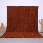 Vintage moroccan rug 8.3 x 10.7 ft - Moroccan rug - Wool rug - handmade berber rug - Vintage Home decor - Brown moroccan rug - Striped rug