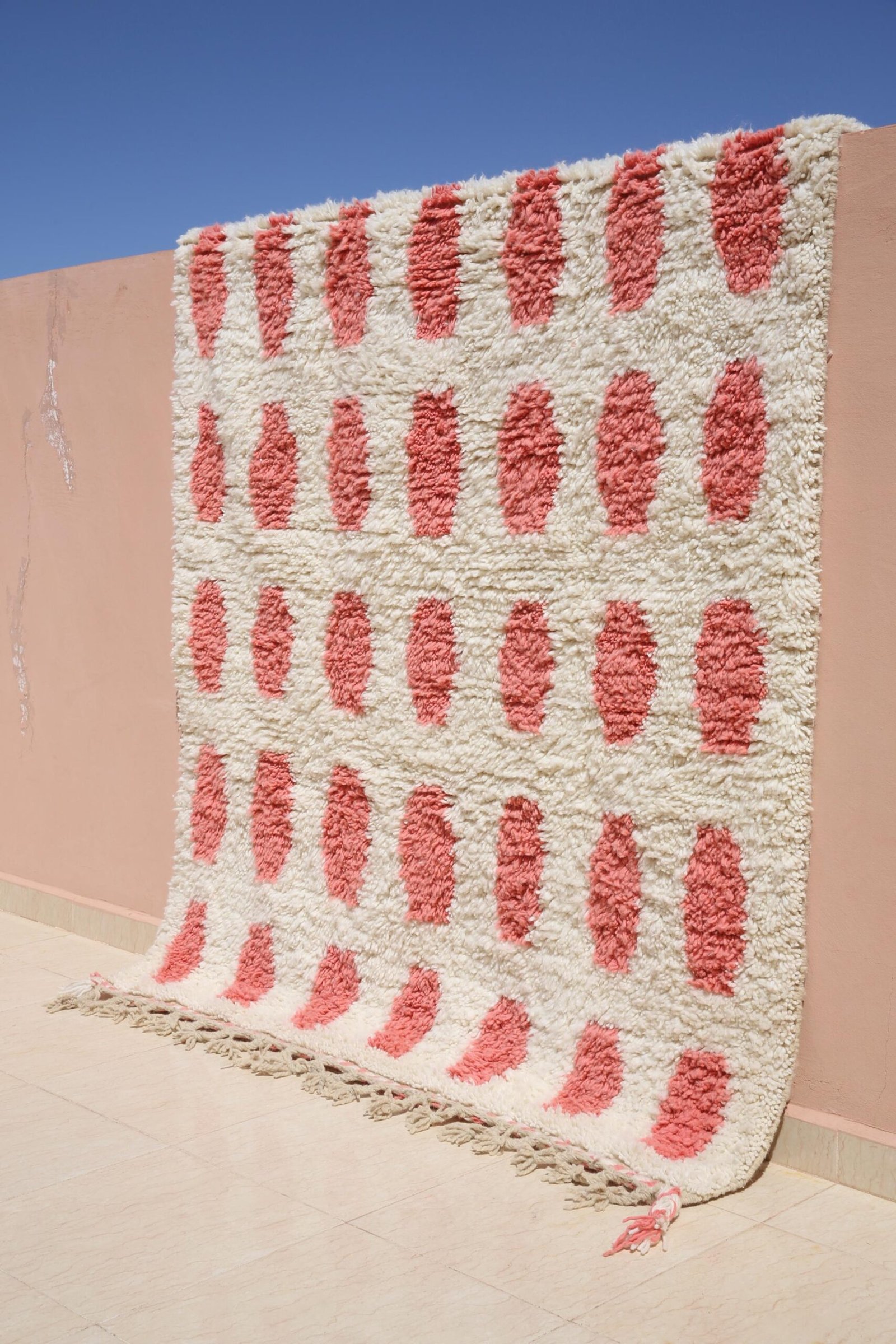 il_fullxfull.7218067471_3ao5 Custom Moroccan Rug , Handmade Berber Rug , Pink Moroccan Rug , Wool Rug , Pink Home Decor , Authentic Wool Rug , US Duty Free , Knotted Rug - Image 1