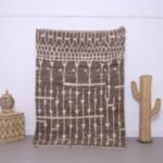 Taupe Beni Ourain Rug, Moroccan rug 4.4 x 6.2 FT