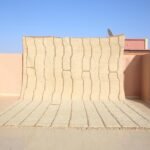 Cream Moroccan Wool Carpet, Moroccan rug, 11.6 x 16.8 FT