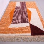 Custom Orange Moroccan Carpet, Moroccan rug