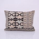 Vintage Moroccan Pillow 13.7''x 19.2" - Kilim Pillowcase - Handmade pillow cover - wool pillowcase - Berber Pillowcase - vintage pillowcase