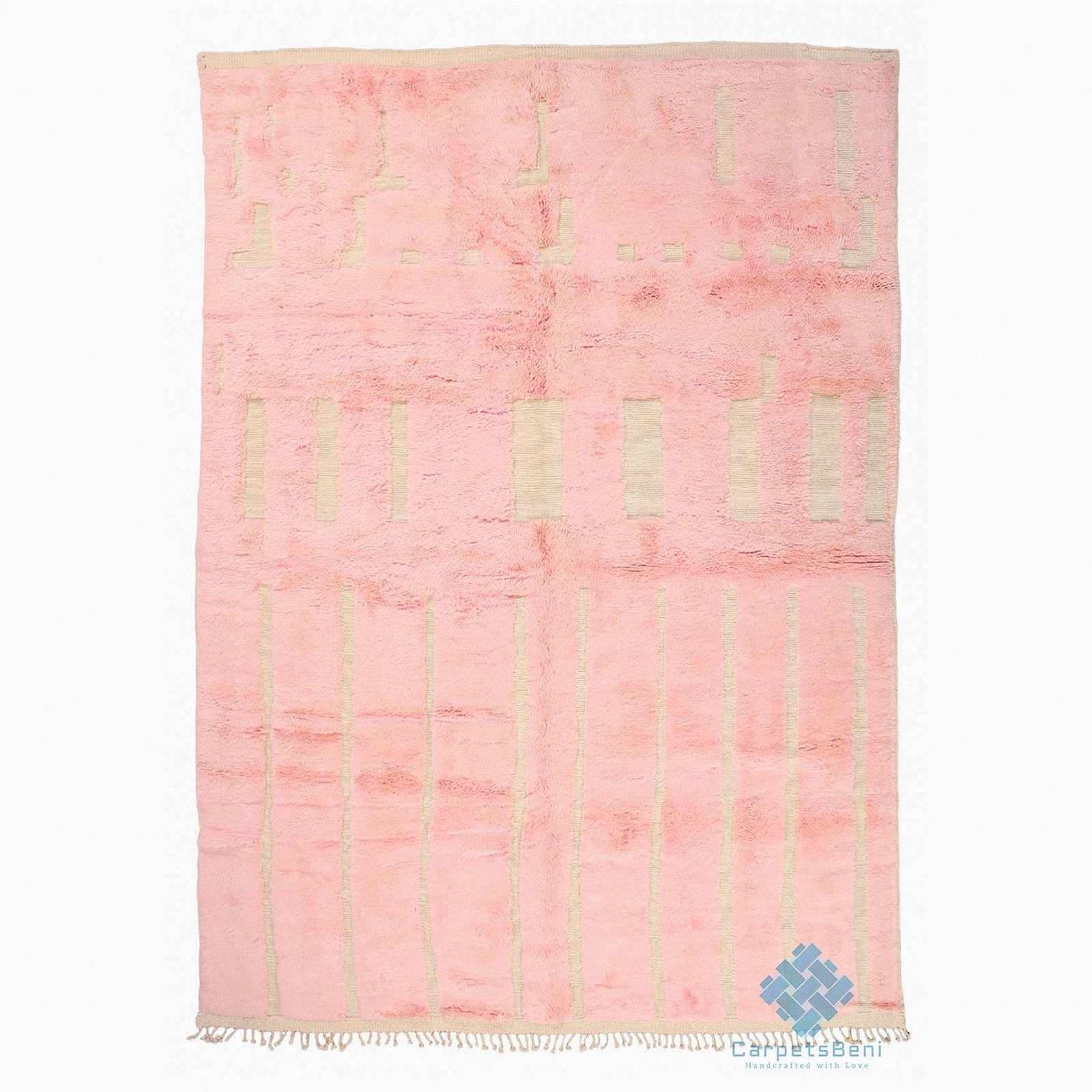 il_fullxfull.7389426025_fr41 Custom handmade Beni Merirt Rug , Wool Rug Pink , Pink Moroccan Rug , Pink Home Decor , Duty free - Image 1