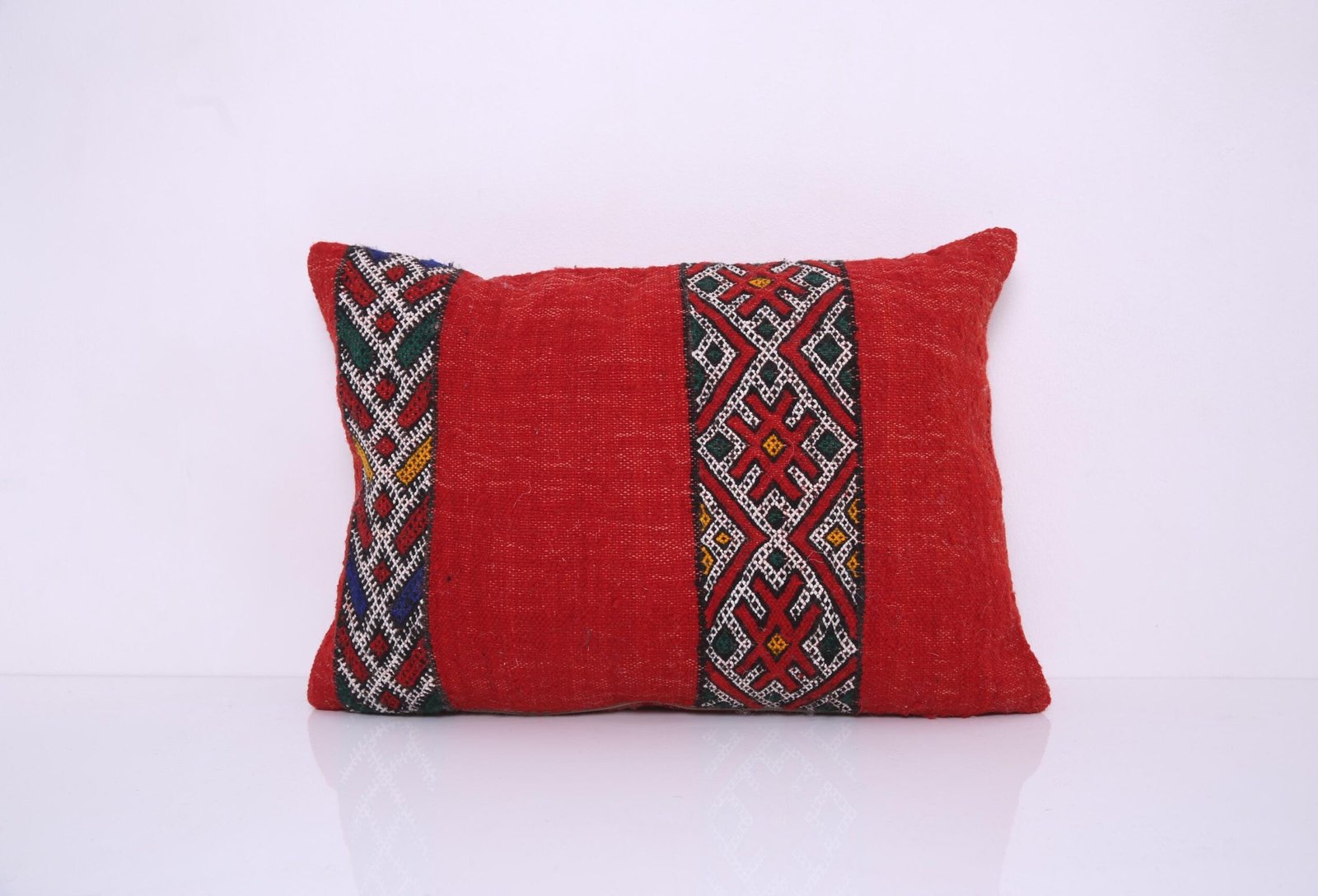il_fullxfull.7389632884_gm9m Vintage Moroccan Pillow 15.3''x 22" - Kilim Pillowcase - Handmade pillow cover - wool pillowcase - Berber Pillowcase - vintage pillowcase - Image 1