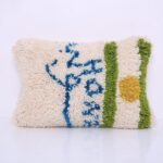 Vintage Moroccan Pillow 14.5''x 21.2" - Kilim Pillowcase - Handmade pillow cover - wool pillowcase - Berber Pillowcase - vintage pillowcase