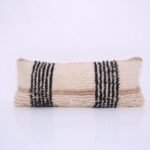 Vintage Moroccan Pillow 10.6''x 27.1" - Kilim Pillowcase - Handmade pillow cover - wool pillowcase - Berber Pillowcase - vintage pillowcase