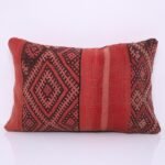 Vintage Moroccan Pillow 15.7''x 24" - Kilim Pillowcase - Handmade pillow cover - wool pillowcase - Berber Pillowcase - vintage pillowcase