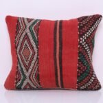 Vintage Moroccan Pillow 15.3''x 19.2" - Kilim Pillowcase - Handmade pillow cover - wool pillowcase - Berber Pillowcase - vintage pillowcase