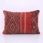 Vintage Moroccan Pillow 16.9''x 24.8" - Kilim Pillowcase - Handmade pillow cover - wool pillowcase - Berber Pillowcase - vintage pillowcase