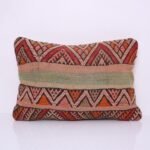 Vintage Moroccan Pillow 14.5''x 21.6" - Kilim Pillowcase - Handmade pillow cover - wool pillowcase - Berber Pillowcase - vintage pillowcase