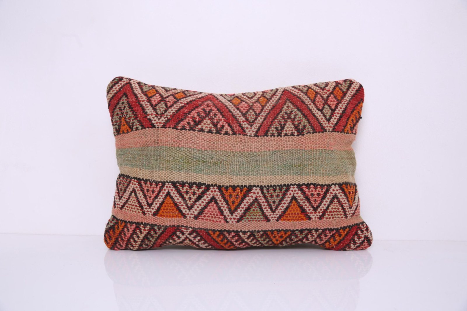 il_fullxfull.7443985339_7fum Vintage Moroccan Pillow 14.5''x 21.6" - Kilim Pillowcase - Handmade pillow cover - wool pillowcase - Berber Pillowcase - vintage pillowcase - Image 1