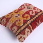 Vintage Moroccan Pillow 14.1''x 19.2" - Kilim Pillowcase - Handmade pillow cover - wool pillowcase - Berber Pillowcase - vintage pillowcase