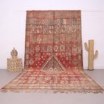 Large Vintage Boujaad Rug , Moroccan Rug , 6.3 x 12.5 FT