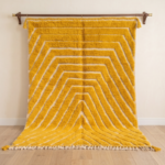 Yellow Custom Moroccan Rug - Berber Wool Rug Yellow